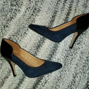 Madewell Suede & Leather Maddie Heels
